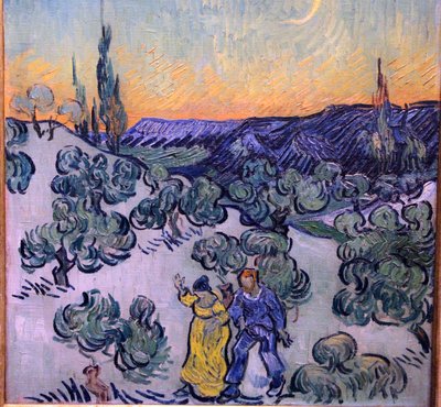 Spaziergang in der Dämmerung von Vincent van Gogh